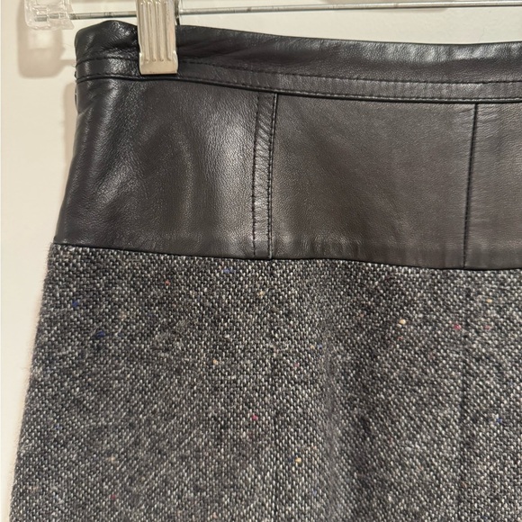 Theory Gray Pencil Skirt Knee-Length Workwear - Picture 5 of 7